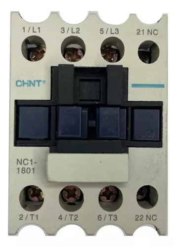 CONTATOR 12A, ALIM 24V A 380V 50-60HZ 3P+1NF NC1-1201 CHINT°°