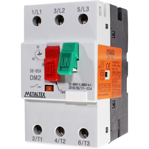 DM4-80A DISJUNTOR MOTOR 56 ~ 80A METALTEX °°