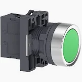 BOTÃO PLÁSTICO VERDE 22MM IMPULSO XA2EA31 SCHNEIDER°°