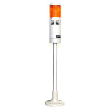 SINALIZADOR TORRE 60MM, CONT/ FLK, BUZZER, 24V, PRETA S/ HASTE , LARANJA ILTPWS6-71O-B METALTEX°°