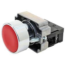 PULSADOR FACEADO 22MM METÁLICO - VERMELHO - 1NA M20AFR-R-1A METALTEX°°