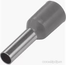 TERMINAL TUBOLAR SIMPLES CINZA 0,75 MM C8 - 100 PC - E7508GREY ELETROKIT°°