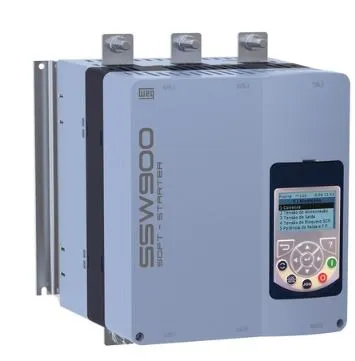 SOFT STARTER CHAVE PARTIDA SUAVE TRIFÁSICA MOTORES 220-575 V 312A SSW070312T5SH2Z WEG°°