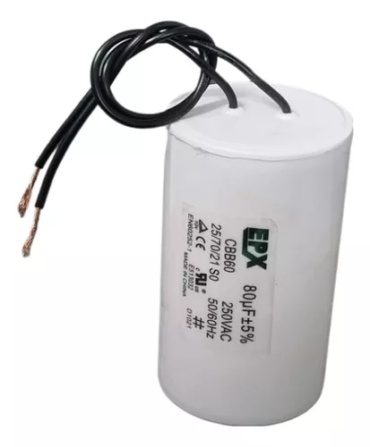 CAPACITOR 80UF 250V MELHOR CUSTO BENEFÍCIO - MARCA EPX ILPA80250 EPX°°