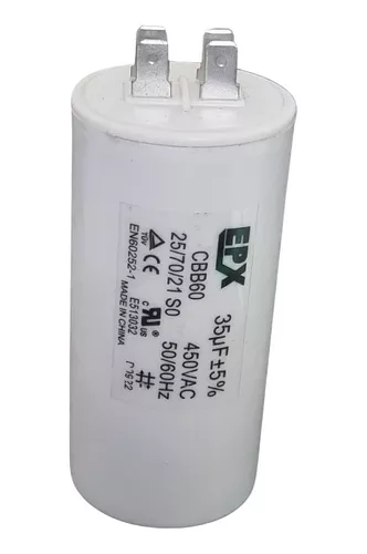 CAPACITOR PERMANENTE TERMINAL 35UF 450V MOTOR ELÉTRICO EPX ILM-CAP35450 EPX°°