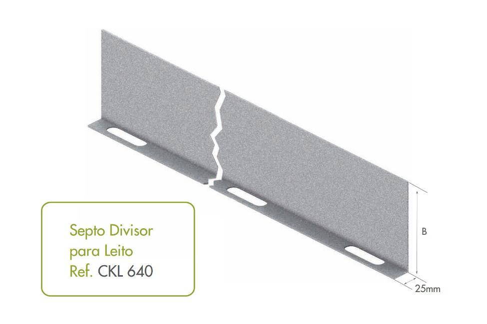 DIVISOR P/LEITO TRAV.38X38MM 100MMX3000MM#14 PZ ILDIVI14PZ PERFIL LÍDER°°