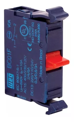 BLOCO CONTATO AZ 1NF CSW BC01FCSW 12891186CONTROLS WEG°°
