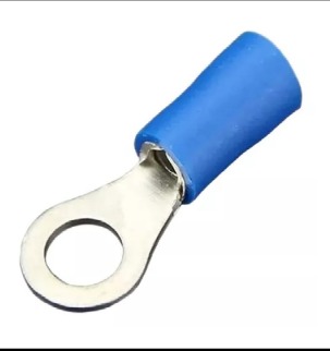 TERMINAL OLHAL PRE-ISOLADO AZUL 1,5-2,5 MM M4 - 100 PC - RVS2-4 ELETROKIT°°