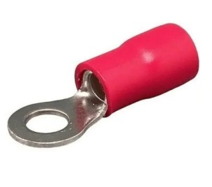 TERMINAL OLHAL PRE-ISOLADO VERMELHO 0,5-1,5 MM M4 - 100 PC - RVS1.25-4 °°