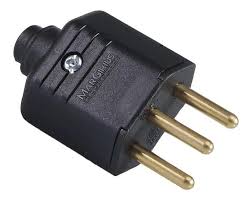 PLUGUE MACHO COM 3 PINOS 10A PRETO MARGIRIUS°°