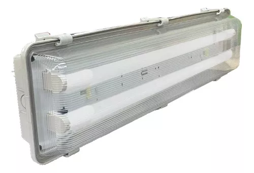 LUMINARIA HERMETICA SOBREPOR 2X10 C/ 2 TUBOLED T8 10W BIVOLT 70CM