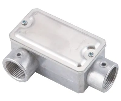 CONDULETE ALUMINIO LR 3/4" SEM ROSCA COM TAMPA SEM PINTURA TRAMONTINA 56105032 TRAMONTINA °°