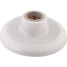 PLAFON TRAMONTINA E27 COM SOQUETE DE PORCELANA 4 A 250 V BRANCO 57499195 TRAMONTINA°°