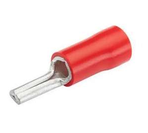 TERMINAL PINO PRE-ISOLADO VERMELHO 10,0 MM² C12 PTV10-12 - 100PC ELETROKIT °°