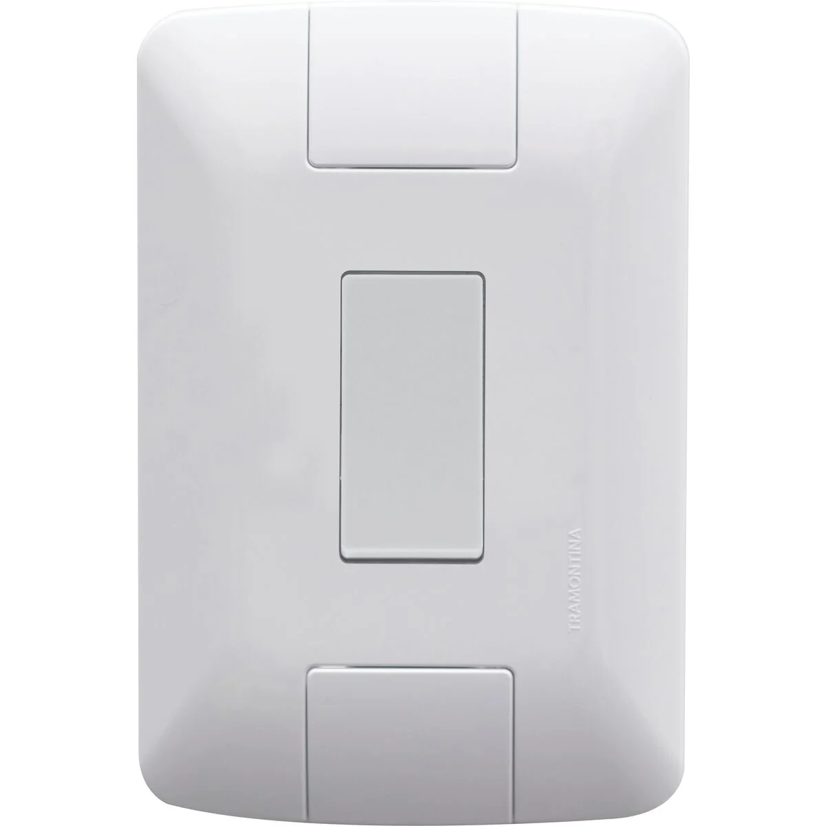 CONJUNTO 4X2 COM 1 INTERRUPTOR SIMPLES TRAMONTINA ARIA 6 A 250 V BRANCO 57241001 TRAMONTINA°°