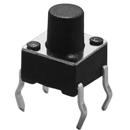 A06-7.0 CHAVE TÁCTIL 6X6MM, ALTURA TOTAL DE 7,0MM, FORÇA DE OPERAÇÃO 160 GRAMAS METALTEX  °°