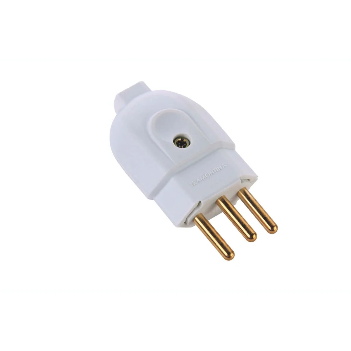 PLUGUE MACHO 2P+T 10 A 250 V TRAMONTINA BRANCO 57402003 TRAMONTINA °°
