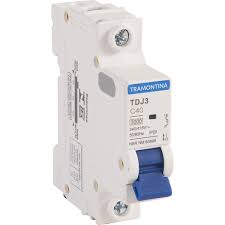 MINIDISJUNTOR TDJ3-1C40 1P 40A 3KA 58011109 TRAMONTINA°°