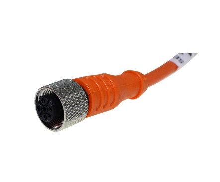 K12-R-5M CABO C/ CONECTOR M12 RETO - 4 PINOS- 5 M METALTEX °°