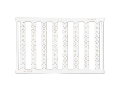 BP2-AI41-80 CARTELA DE IDENTIFICADORES 2,5MM² - 96UN -  MARCAÇÃO 41 A 80 METALTEX°°