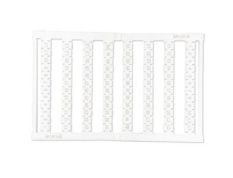 BP2-AI1-40 CARTELA DE IDENTIFICADORES 2,5MM² - 96UN - MARCAÇÃO 1 A 40 METALTEX°°