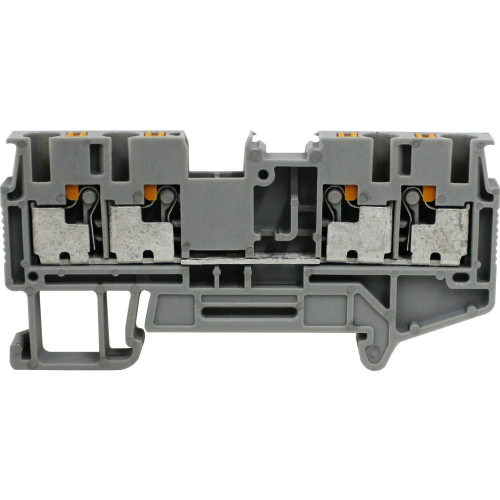 BP2-F4C CONECTOR PASSAGEM PUSH-IN 2,5MM² - 4 VIAS - CINZA METALTEX°°