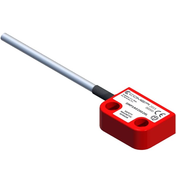 SMP1A02S020L SENSOR MAGNÉTICO DE SEGURANÇA MINI - 2NF - CABO 2M ESQUERDA COMEP°°