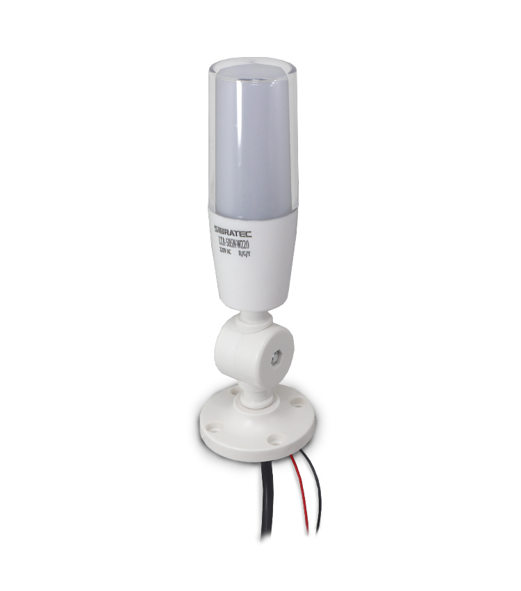 TORRE LUMINOSA LTA-505N-W 110/220VCA - LED COM 3 CORES - SINALIZAÇÃO INTERMITENTE + ALARME SONORO SIBRATEC°°