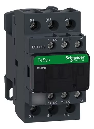 CONTATOR 3P TESYS 38A 1NA+1NF 220VCA LC1D38M7C SCHNEIDER °°