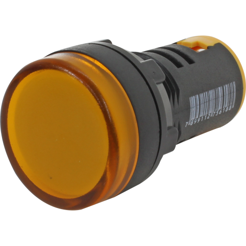L20-AR1-YSINALEIRO LED 22MM - 110VCC/VCA-AMARELO METALTEX°°