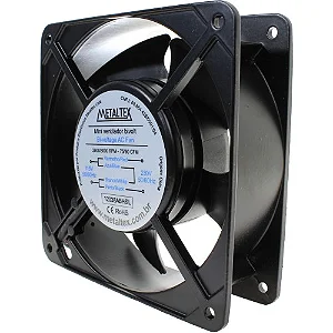 5010D12HB VENTILADOR 50X50X10MM-12VCC - ROLAMENTO - 6000RPM METALTEX°°