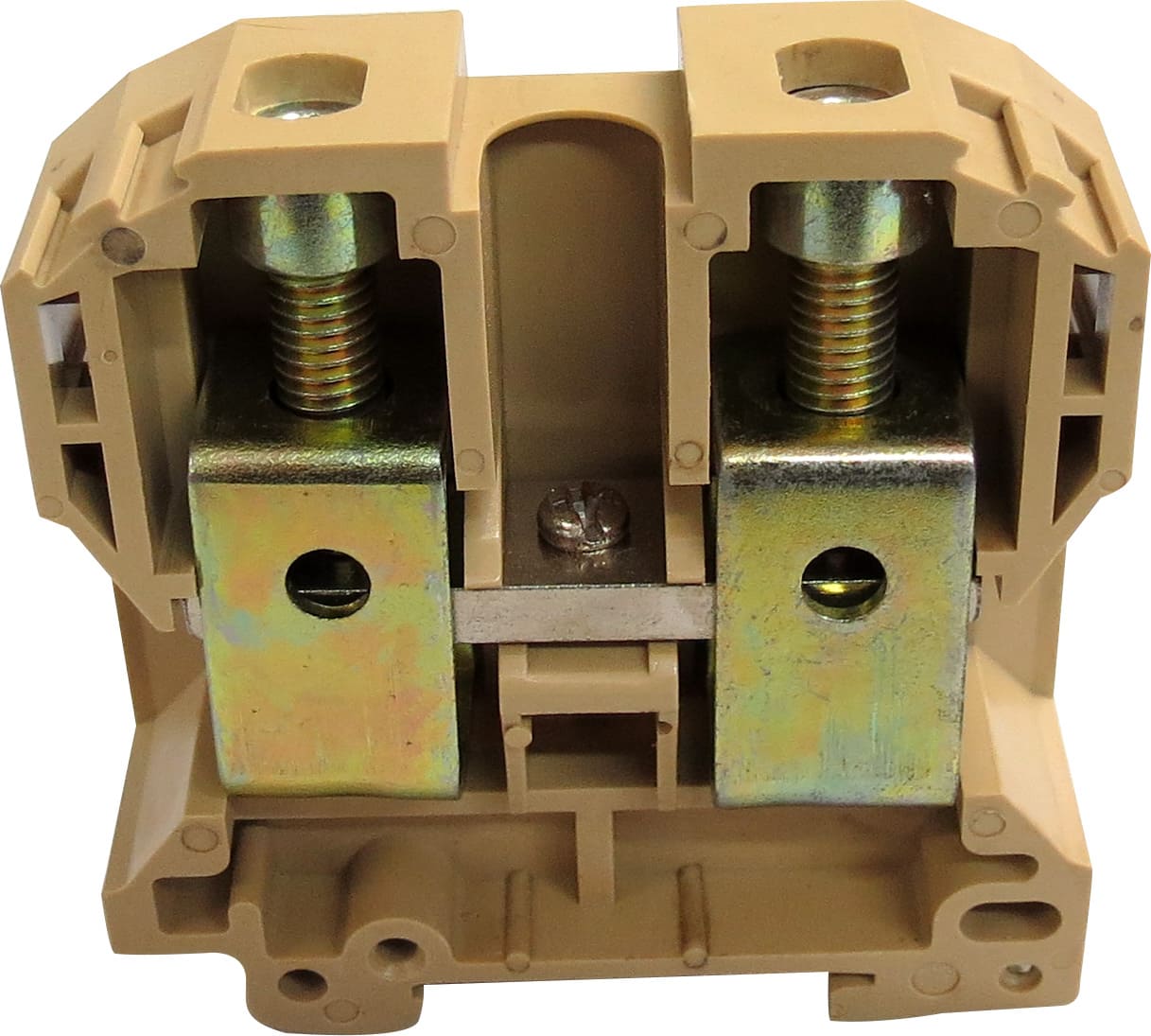 CONECTOR DE PASSAGEM 70MM P/ TRILHOS TS32 E TS35 - BEGE MTB70EN METALTEX°°