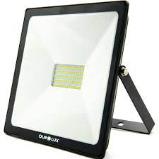 PROJETOR LED SLIM 100W BIVOLT PRETO 6500K