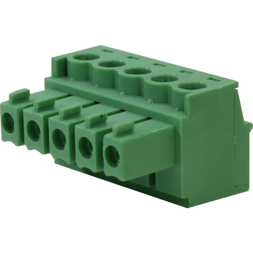 BR7F2-05 BORNE PLUG PARA CABO, 5 VIAS, PASSO 3,81MM, VERDE METALTEX °°