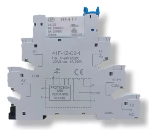 INTERFACE RELÉ 24V + RELÉ 1REV 24V 6A ILUMATIC°°