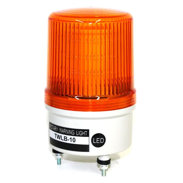 SINALIZADOR EMERGÊNCIA ROTATIVO LED+BUZZER - 24V - LARANJA  TWLB-10L7O METALTEX°°