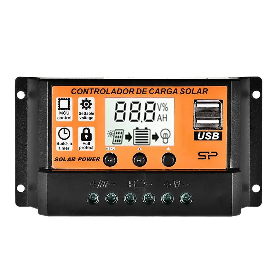 CONTROLADOR CARGA PAINEL SOLAR MPPT 12V 24V 100A 1300/2600W