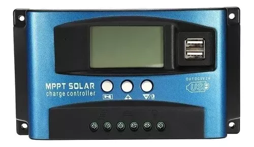 CONTROLADOR CARGA PAINEL SOLAR MPPT 12V 24V 100A 1200/2400W