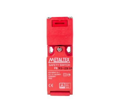 FS93-2B1A CHAVE FIM DE CURSO DE SEGURANÇA - 2NF+1NA - AÇÃO LENTA METALTEX°°