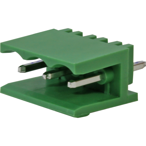 BR8MC1-03 BORNE RECEPTÁCULO PARA PCI, 3 VIAS, 180 GRAUS, PASSO 5,08MM, LATERAL ABERTA, VERDE METALTEX°°