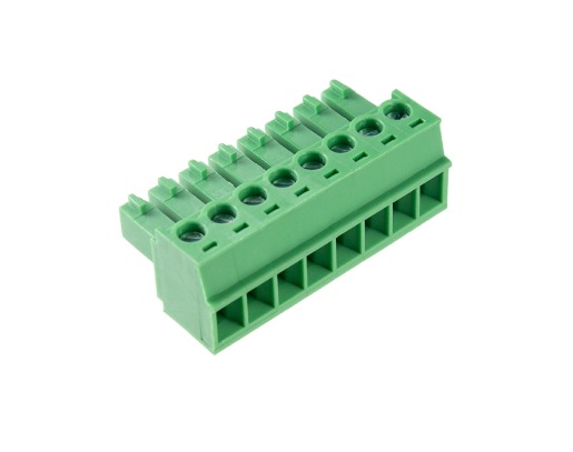 BR7F2-08 BORNE PLUG PARA CABO, 8 VIAS, PASSO 3,81MM, VERDE METALTEX°°