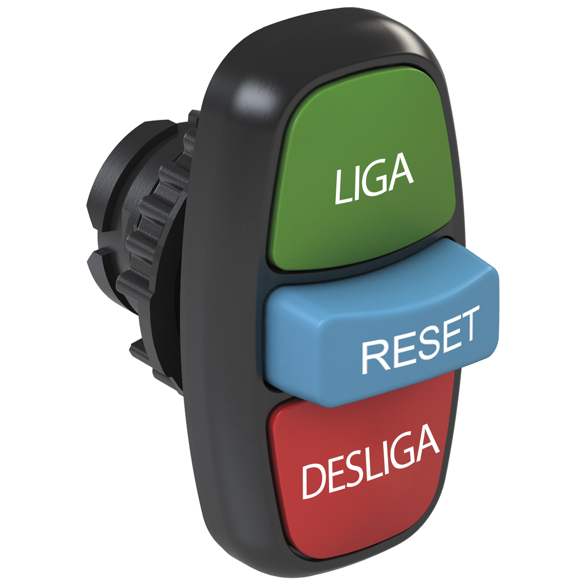BOTAO TRIPLO LIGA/DESLIGA/RESET CSW2-BTF241LDR-WH | 13120534 WEG°°
