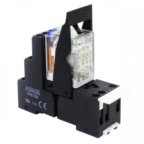INTERFACE À RELÉ, 2 REVERSIVEIS, 10 AMPERES, TENSÃO DE BOBINA 24VCC, CONEXÃO PARAFUSO PRY-2RC3 METALTEX°°