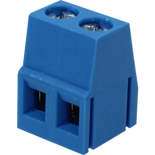 BR202A BORNE MODULAR PARA PCI, 2 VIAS, PASSO 5,0MM, ALTURA DE 14,2MM, AZUL METALTEX°°