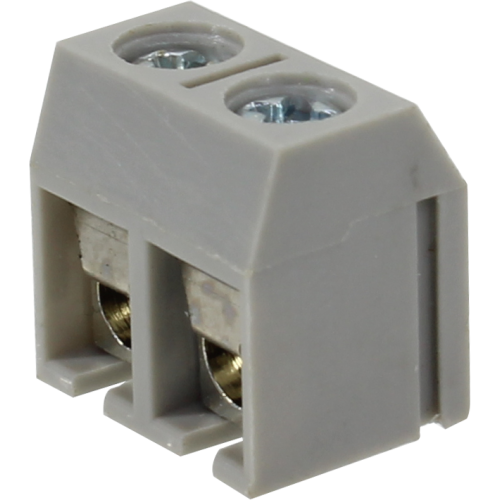 BR102C BORNE MODULAR PARA PCI, 2 VIAS, PASSO 5,0MM, ALTURA DE 10,0MM, CINZA METALTEX°°