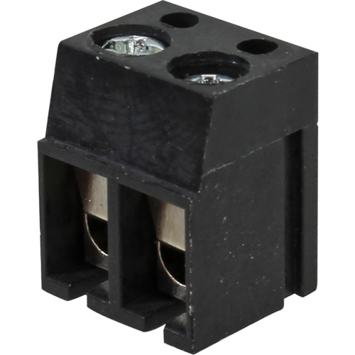 BR002P BORNE MODULAR PARA PCI, 2 VIAS, PASSO 5,0MM, ALTURA DE 12,5MM, PRETO METALTEX°°