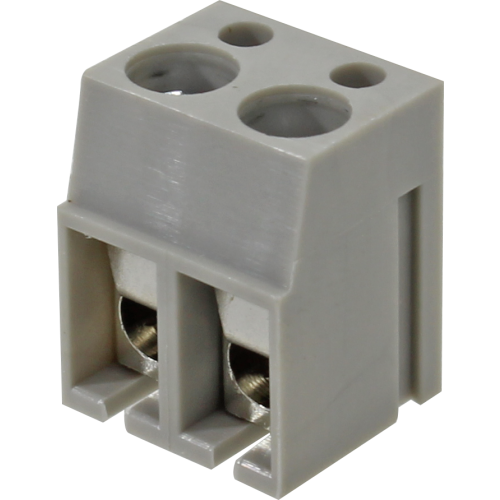 BR002C BORNE MODULAR PARA PCI, 2 VIAS, PASSO 5,0MM, ALTURA DE 12,5MM, CINZA METALTEX °°