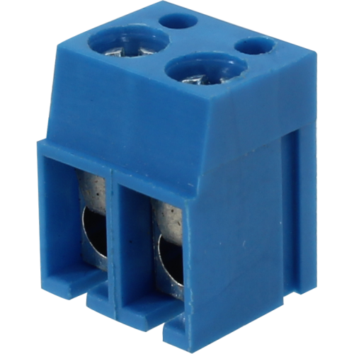 BR002A BORNE MODULAR PARA PCI, 2 VIAS, PASSO 5,0MM, ALTURA DE 12,5MM, AZUL METALTEX °°