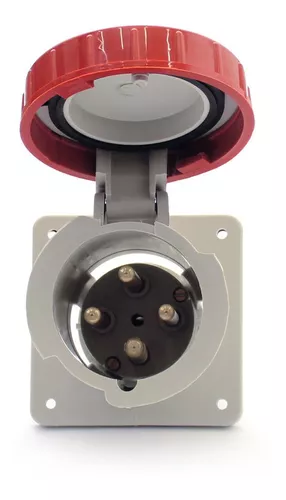 TOMADA SOBREPOR 63A 3P+T 380V NEGATIVA N-4506 STECK°°