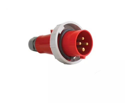 PLUGUE 63A 3P+T 380/440V 6H VERMELHO 4576 STECK°°